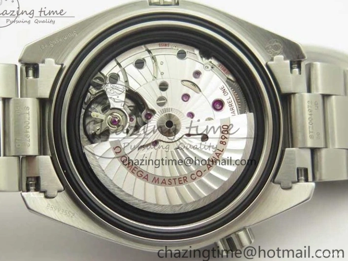 0501 Planet Ocean 43.5mm SS VSF 1:1 Best Edition Black Orange Bezel Black Dial on SS Bracelet A8900 Super Clone Breathable 8003